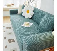 ZYHBBGXFC-XM 1 2 3 4 5 Seater Sofa Slipcover Luxury Thick Velvet Furniture Protector Solid Color Couch Cover Stretch Recliner Chair Cover(Green,4-seat 235-300cm)