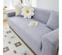 ZYHBBGXFC-XM 1 2 3 4 5 Seater Sofa Slipcover Luxury Thick Velvet Furniture Protector Solid Color Couch Cover Stretch Recliner Chair Cover(Grey,1-seat 90-140cm)