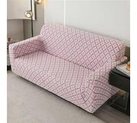 ZYHBBGXFC-XM Luxury Velvet Sofa Slipcover 1-5 Seater, Thick Stretch Furniture Protector, Solid Color Couch & Recliner Cover(Pink,3-seat 190-230cm)