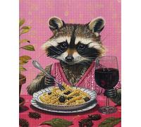 ZYHDK 1000 Pieces ,Adult Stress Relief Toys ,Funny Animals Eating Pastas Painting ,Art Jigsaw ,Memory Games For The Elderly Xd430Yk