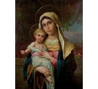 ZYHDK 1000 Pieces Art Jigsaw ,Irregularity Puzzle ,Jesus The Madonna Marys Oil Painting ,Adult'S Personalised Toys ,Elderly Memory Cognition Games Gifts Xd361Yk