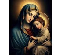 ZYHDK 1000 Pieces Art Jigsaw ,Irregularity Puzzle ,Jesus The Madonna Marys Oil Painting ,Adult'S Personalised Toys ,Elderly Memory Cognition Games Gifts Xd367Yk