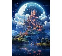 ZYHDK 1000 Pieces ，Colourful Irregular Puzzle,Difficult Jigsaw,Abstract Castles Posters ，Adult Personalised Challenge Toys ，Family Stress Reduction Games Xd222Yk