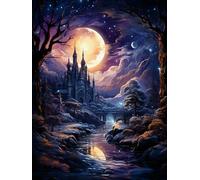 ZYHDK 1000 Pieces ，Colourful Irregular Puzzle,Difficult Jigsaw,Abstract Castles Posters ，Adult Personalised Challenge Toys ，Family Stress Reduction Games Xd223Yk