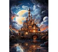 ZYHDK 1000 Pieces ，Colourful Irregular Puzzle,Difficult Jigsaw,Abstract Castles Posters ，Adult Personalised Challenge Toys ，Family Stress Reduction Games Xd225Yk