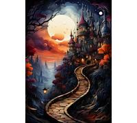 ZYHDK 1000 Pieces ，Colourful Irregular Puzzle,Difficult Jigsaw,Abstract Castles Posters ，Adult Personalised Challenge Toys ，Family Stress Reduction Games Xd226Yk