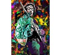 ZYHDK 1000 Pieces Puzzles ，Colorful Difficult Jigsaw ，Guitarists Hendrixs Classic Singers Posters ，Memory Games For Adults ，Family Educational Toys,Zw126Yt