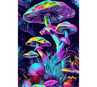 ZYHDK 1500 Pieces ，Colorful Fun Puzzle ，Pictures ，Gifts ，Psychedelic Mushrooms Abstract Painting ，Children'S Challenge Games ，Adult Decompression Toy - Zy140Zk