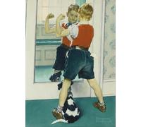 ZYHDK 1500 Pieces ，Colorful Fun Puzzle ，Pictures ，Gifts ，Retro Art Normans Rockwells Childhoods Oil Painting，Family Stress Reduction Games - Yz282Wk