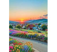 ZYHDK 1500 Pieces ，Colorful Puzzle ，Pictures ，Gifts ，Countrysides Scenery ，Family Stress Reduction Games ，Wall Art Decoration - Kz142Dw