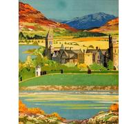 ZYHDK 1500 Pieces - Colorful Puzzles - Pictures - Gifts - Scotlands City Travel Poster - Family Stress Reduction Games - Wall Art Decoration - Jw44Zk