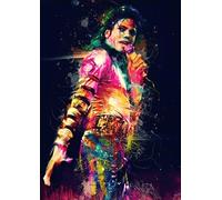 ZYHDK 1500 Pieces ，Colorful Puzzles ，Pictures ，Gifts ，Singers Jacksonss Art Poster ，Elderly Memory Cognition Games ，Adult Personalised Challenge Toys,Rh177Mo