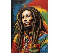 ZYHDK 1500 Pieces ，Colorful Puzzles ，Pictures ，Gifts ，Singers Marleys Art Poster ，Adult Personalised Challenge Toys ，Memory Cognition Game - Kz182Dw
