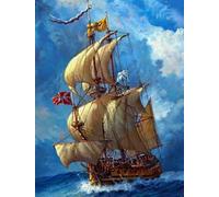 ZYHDK 1500 Pieces Jigsaw ,Lrregular Puzzle ,Sailings Ships Posters ,Memory Games For The Elderly ,Adult Stress Relief Toys Gifts,Dh252Sz