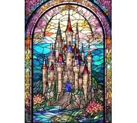 ZYHDK 1500 Pieces Puzzle - Poster - Difficult Jigsaw - Gifts - Colorful Castless Abstract Painting - Elderly Memory Cognition Games - Wall Art Decoration - Yz324Wk