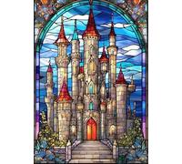ZYHDK 1500 Pieces Puzzle - Poster - Difficult Jigsaw - Gifts - Colorful Castless Abstract Painting - Elderly Memory Cognition Games - Wall Art Decoration - Yz326Wk