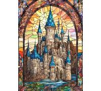 ZYHDK 1500 Pieces Puzzle - Poster - Difficult Jigsaw - Gifts - Colorful Castless Abstract Painting - Elderly Memory Cognition Games - Wall Art Decoration - Yz327Wk