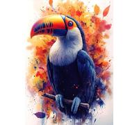 ZYHDK 1500 Pieces Puzzle - Poster - Gifts - Ramphastos Tocos Art Pictures - Elderly Memory Cognition Games - Adult Stress Relief Game, Wx230Zk