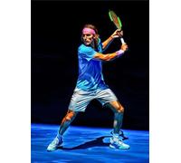 ZYHDK Colourful ， Irregular Puzzle ，1500 Pieces ，Tennis Player Poster ，Adult Personalised Challenge Toys ，Family Fun Challenge Toys - Kz380Dw