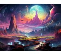 ZYHDK Colourful Jigsaw - Puzzles 1000 Pieces - Abstract Landscapes Posters - Memory Games For Adults - Family Stress Relief Toys - Jz227Ap