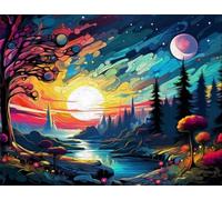 ZYHDK Colourful Jigsaw - Puzzles 1000 Pieces - Abstract Landscapes Posters - Memory Games For Adults - Family Stress Relief Toys - Jz228Ap