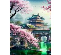 ZYHDK Japanese Landscapes Posters ，For Adult'S Educational Toys ，1000 Pieces ，Art Jigsaw ，Irregular Puzzles ，Elderly Memory Game Xd296Yk