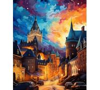 ZYHDK Jigsaw 1000 Pieces - Colorful - City Landscapes Oil Painting - Educational Toys Puzzle For Adults - Elderly Memory Cognition Games - Jz241Ap