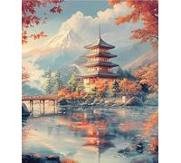 ZYHDK Jigsaw 1500 Pieces ,Irregularity Puzzle ,Japanese Landscapes Imperials Palaces Oil Painting ,Adult'S Personalised Toys Gifts,Dh167Sz