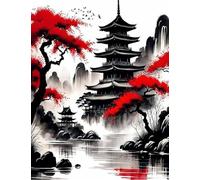 ZYHDK Jigsaw 1500 Pieces ,Irregularity Puzzle ,Japanese Landscapes Imperials Palaces Oil Painting ,Adult'S Personalised Toys Gifts,Dh172Sz