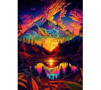ZYHDK Jigsaw 2000 Pieces - Colourful Difficult Jigsaw - Abstract Meditations Landscapes Painting - Memory Games For Adults - Family Stress Relief Toys - Hz264Zt