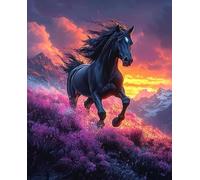 ZYHDK Puzzle 1500 Pieces ，Irregular Jigsaw ，Runnings Horses Oil Painting ，Elderly Memory Cognition Games,Wall Art Decoration,Dh208Sz