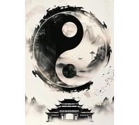 ZYHDK Puzzle 1500 Pieces - Pictures - Gifts - Irregular Puzzle - Tai Chi Abstract Painting - Elderly Memory Cognition Games - Wall Art Decoration, Wx250Zk