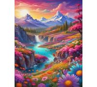 ZYHDK Puzzles 1000 Pieces - Colourful Jigsaw - Mountain Flowers Posters - Memory Games For Adults - Family Stress Relief Toys - Jz101Ap