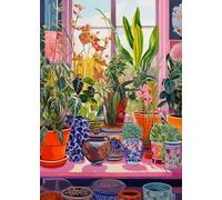 ZYHDK Puzzles 1000 Pieces ,Tropicals Plants Painting ,Irregular Art Jigsaw ,Memory Games For Adults ,Family Stress Relief Toys Xd411Yk