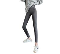ZYHHDP Dual-Sided Fleece Lined High-Waisted Seamless Thermal Leggings - Winter High Elasticity Compression Base Layer for Outdoor & Indoor(C,L)