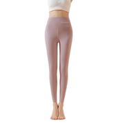 ZYHHDP Dual-Sided Fleece Lined High-Waisted Seamless Thermal Leggings - Winter High Elasticity Compression Base Layer for Outdoor & Indoor(A,M)