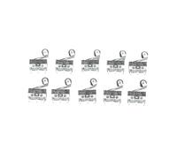 Zyhhlxh 10pcs Mi-cro Limit Switch Push Button 1A 125V AC Mouse 3Pins Long handle Roller Lever Arm SPDT 12 * 6 6mm wax.