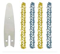 Zyhhlxh 4 6 8 Inch Chain and Guide for Electric Mini Chainsaw Replacement Pruning Saw Parts Garden Tool Accessories wqt.