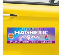 ZYHJJ Custom Car Magnet Stickers,Personalised car magnetic signs, Car Magnet Sticker with Text/Logo/Image, for Cars,Vans,Business, Fridge,Personal Use, and Advertising Sign - Flexible & Lays Flat