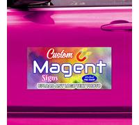 ZYHJJ Personalized Vehicle Magnetic Signs - Custom Full Color Magnetic Car Signs - Personalized Automotive Magnet Decals for Cars Trucks Vehicles Business Cars - Flexible & Lays Flat