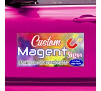 ZYHJJ Personalized Vehicle Magnetic Signs - Custom Full Color Magnetic Car Signs - Personalized Automotive Magnet Decals for Cars Trucks Vehicles Business Cars - Flexible & Lays Flat