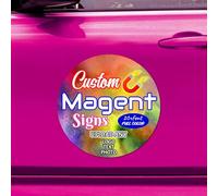 ZYHJJ Personalized Vehicle Magnetic Signs - Custom Full Color Magnetic Car Signs - Personalized Automotive Magnet Decals for Cars Trucks Vehicles Business Cars - Flexible & Lays Flat
