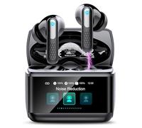 ZYHKON Wireless Earbuds, 2026 Bluetooth 5.4 Headphones In Ear with ANC/ENC Noise Cancelling Mic, HiFi Stereo Bluetooth Ear buds with Multifunctional Touchscreen, 5 EQ Modes Bluetooth Earphones, Black