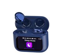 ZYHKON Wireless Sleep Earbuds, Sleep Headphones with Smart Touch Screen, HiFi Stereo, Blue