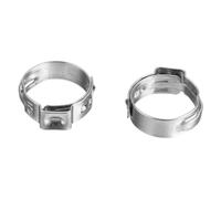 ZYHNYTAO 10pcs/lot Pipe clamp 6.5mm to 21mm Stainless Steel 304 Single Ear Hose Clamps Single 24 Kinds Size