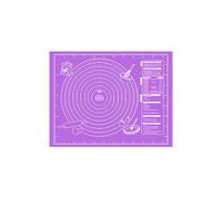 ZYHUI Baking Mat Large and Thick Pastry Mat with Scale Food Grade Non-Stick Pastry Mats for Rolling Dough Cookies Baking Sheet (Purple, S)