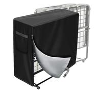 ZYHUI Bed Storage Cover Mattress Bags for Moving Oxford Fabric Dust Sheets for Furniture Folding Chairs Covers for Sofa 210D Waterproof Beach Chair Cover (Black, 210D, 84*33*107cm)