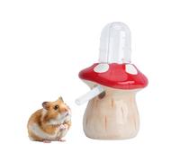 ZYHW 60ml Hamster Water Bottle with Ceramic Stand, Leak-Proof Small Animal Drinking Dispenser for Cage, Guinea Pigs, Rabbits & Pet Mice (Red)