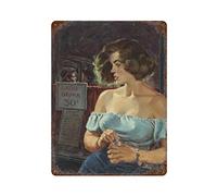 ZYHYEDA Metal Wall Tin Sign Stone Cold Wife True Fact Crime Magazine CoverJune 1953 Man Cave Decor Retro Gift Vintage Decorations 15.7"x11.8"