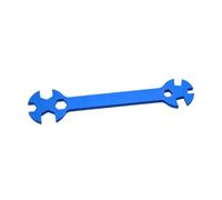 ZYIHNIRB Adjustable Aluminum Open-End Wrench, Multifunctional And Lightweight Tool, And Ideal for Workshop, Model Making And General Use, Blue
